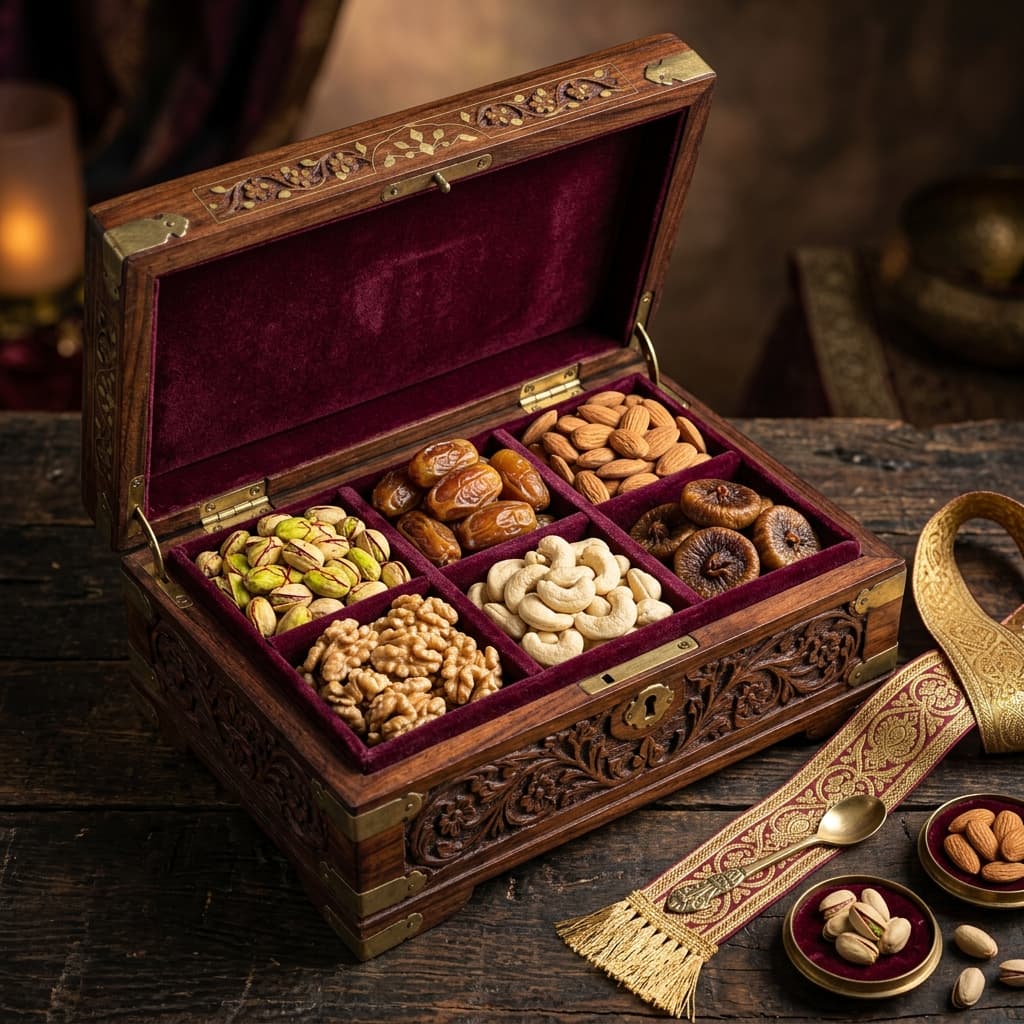 Artisanal Festive Ramadan & Eid Brass Chest